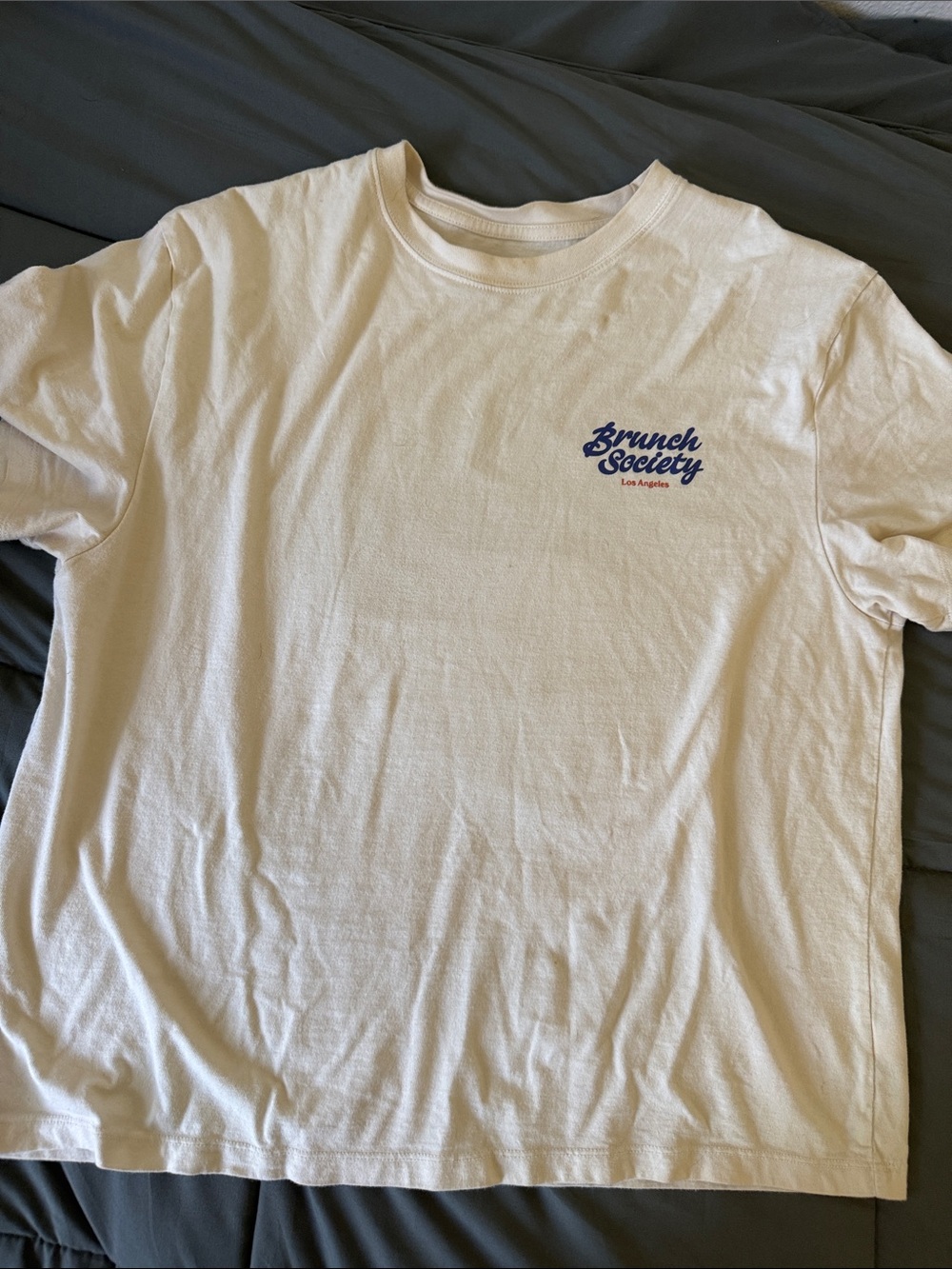 wild fable White 'Brunch Society' Chest Logo Short Sleeve Tee